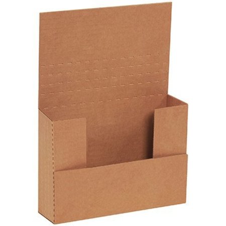 BOX PACKAGING Corrugated Easy-Fold Mailers, 7-1/2"L x 5-1/2"W x 2"H, Kraft M752BFK